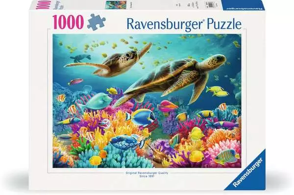 Ravensberger Matratzen Puzzle 1000 Teile - Blaue Unterwasserwelt