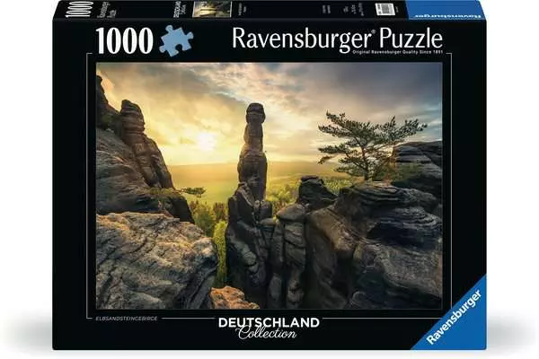 Ravensberger Matratzen Puzzle 1000 Teile - Erleuchtung - Elbsandsteingebirge