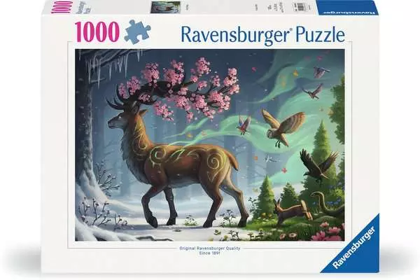 Ravensberger Matratzen Puzzle 1000 Teile - Der Hirsch als Frühlingsbote