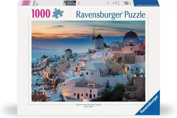 Ravensberger Matratzen Puzzle 1000 Teile - Abend über Santorini