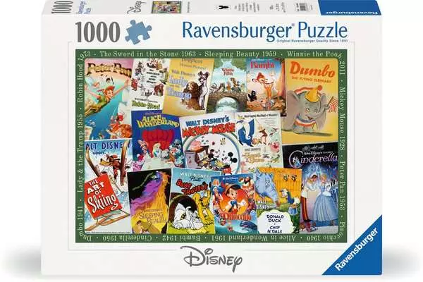 Ravensberger Matratzen Puzzle 1000 Teile - Disney Vintage Movie Poster