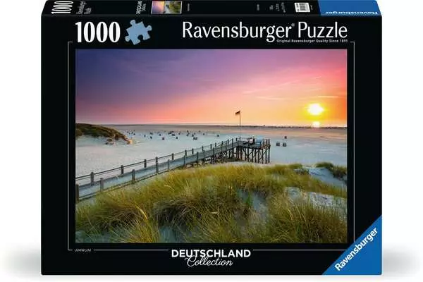 Ravensberger Matratzen Puzzle 1000 Teile - Sonnenuntergang über Amrum