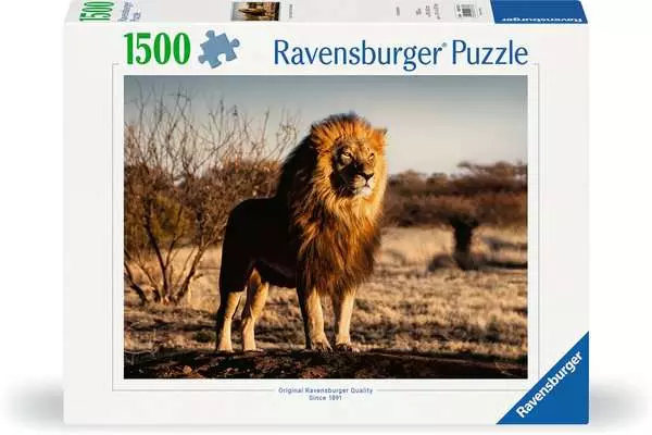 Ravensberger Matratzen Puzzle 1500 Teile - Der Löwe. Der König der Tiere