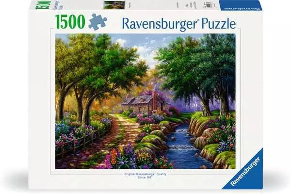 Ravensberger Matratzen Puzzle 1500 Teile - Cottage am Fluß