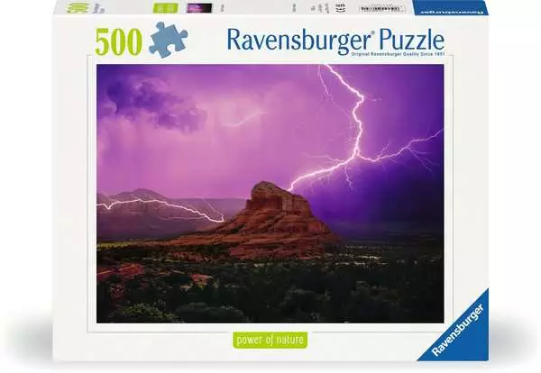 Ravensberger Matratzen Puzzle 500 Teile - Pinke Gewitterstimmung