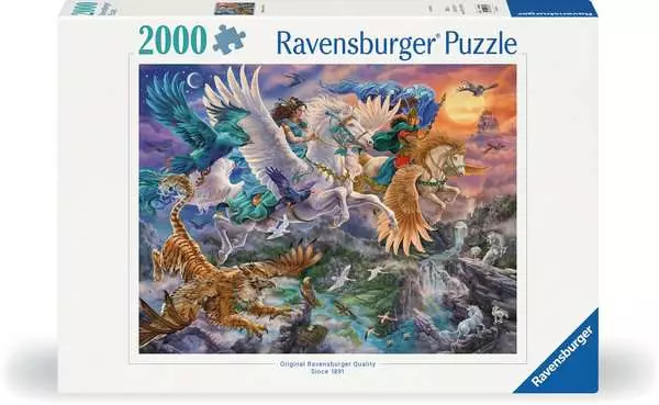 Ravensberger Matratzen Puzzle 2000 Teile - Auf dem Pegasus durch die Lüfte