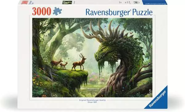 Ravensberger Matratzen Puzzle 3000 Teile - Der Walddrache erwacht