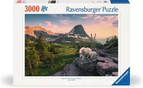 Ravensberger Matratzen Puzzle 3000 Teile - Almbock mit Baby