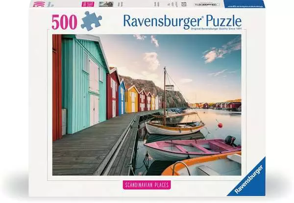 Ravensberger Matratzen Puzzle 500 Teile - Bootshäuser in Smögen, Schweden