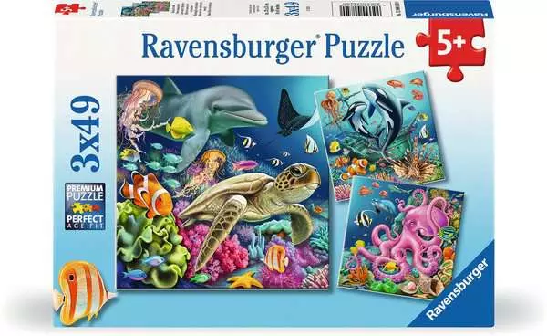 Ravensberger Matratzen Kinderpuzzle ab 5 Jahren - Bezaubernde Unterwasserwelt - 49 Teile