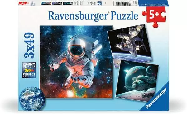 Ravensberger Matratzen Kinderpuzzle ab 5 Jahren - Abenteuer Weltraum - 49 Teile