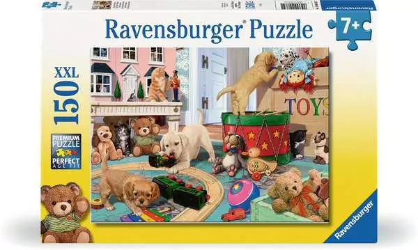 Ravensberger Matratzen Kinderpuzzle ab 7 Jahren - Verspielte Welpen - 150 Teile