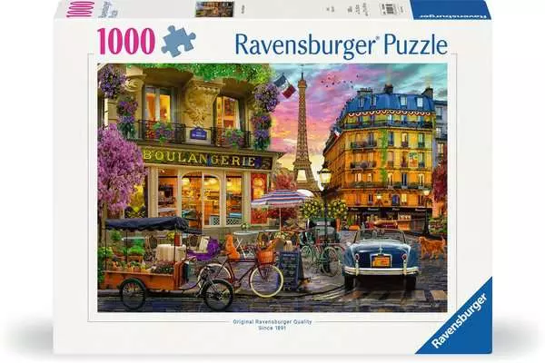 Ravensberger Matratzen Puzzle 1000 Teile - Paris im Morgenrot