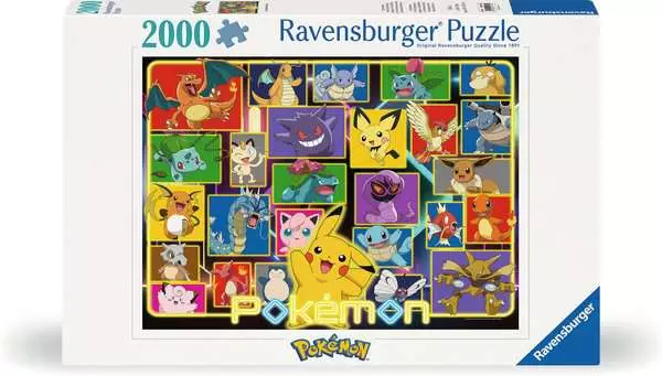 Ravensberger Matratzen Puzzle 2000 Teile - Leuchtende Pokémon