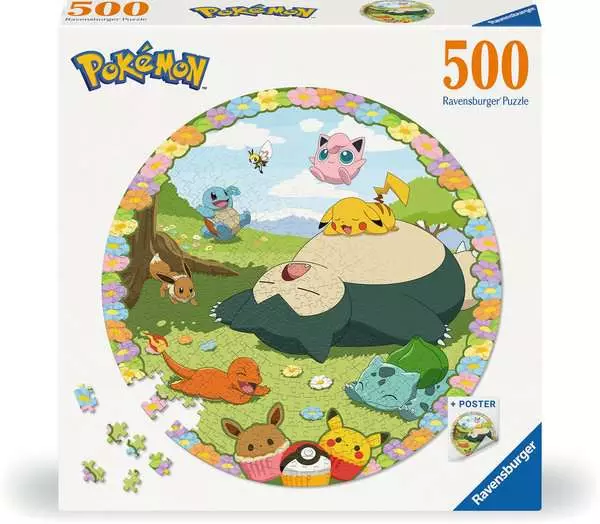 Ravensberger Matratzen Puzzle 500 Teile - Blumige Pokémon