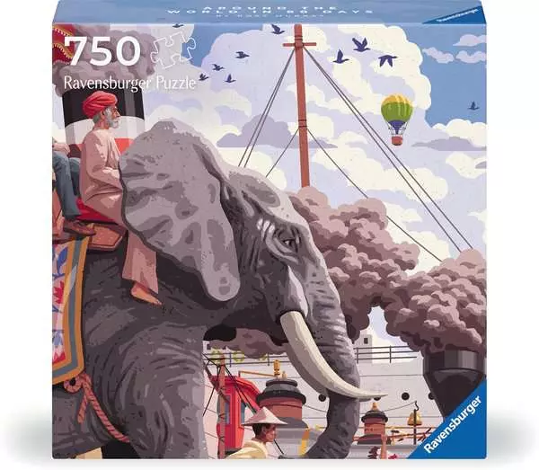 Ravensberger Matratzen Puzzle 750 Teile - Around the world in 80 days