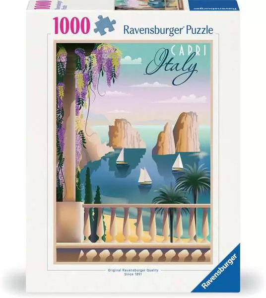 Ravensberger Matratzen Puzzle 1000 Teile - Postkarte aus Capri