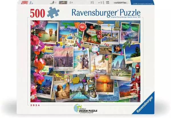 Ravensberger Matratzen Puzzle 500 Teile - World Travel Pinboard