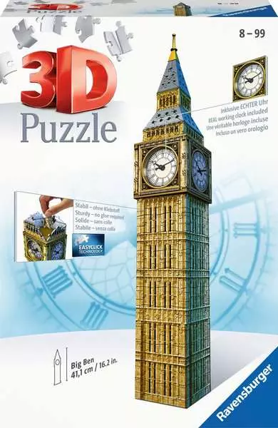 Ravensberger Matratzen 3D Puzzle Big Ben mit Uhr