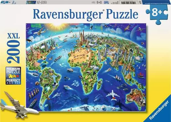 Ravensberger Matratzen Kinderpuzzle ab 8 Jahren - Große, weite Welt - 200 Teile