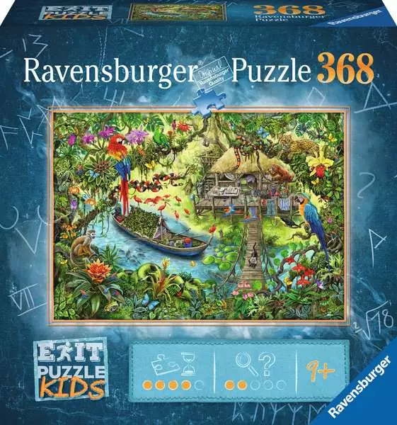 Ravensberger Matratzen Kinderpuzzle ab 9 Jahren - EXIT Puzzle Kids Die Dschungelexpedition - 368 Teile