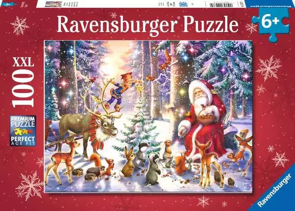 Ravensberger Matratzen Kinderpuzzle ab 6 Jahren - Waldweihnacht - 100 Teile