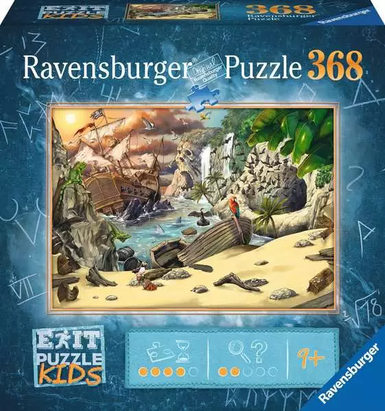 Ravensberger Matratzen Kinderpuzzle ab 9 Jahren - EXIT Puzzle Kids Das Piratenabenteuer - 368 Teile