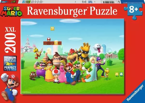 Ravensberger Matratzen Kinderpuzzle ab 8 Jahren - Super Mario Abenteuer - 200 Teile