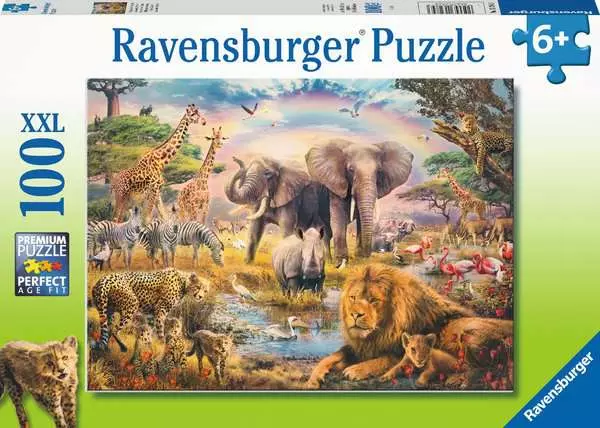 Ravensberger Matratzen Kinderpuzzle ab 6 Jahren - Afrikanische Savanne - 100 Teile