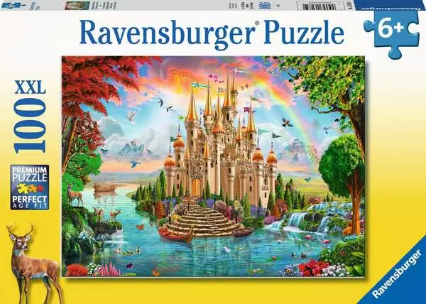 Ravensberger Matratzen Kinderpuzzle ab 6 Jahren - Märchenhaftes Schloss - 100 Teile