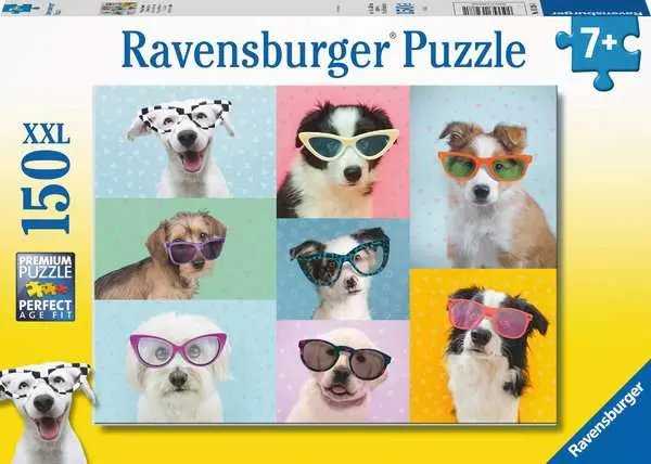 Ravensberger Matratzen Kinderpuzzle ab 7 Jahren - Witzige Hunde - 150 Teile