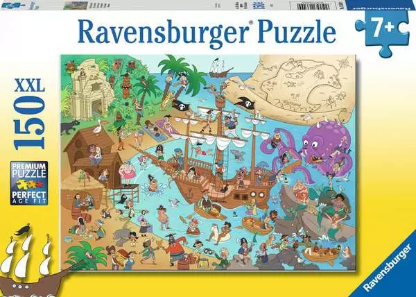 Ravensberger Matratzen Kinderpuzzle ab 7 Jahren - Die Piratenbucht - 150 Teile