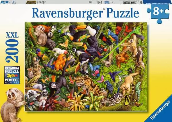 Ravensberger Matratzen Kinderpuzzle ab 8 Jahren - Bunter Dschungel - 200 Teile