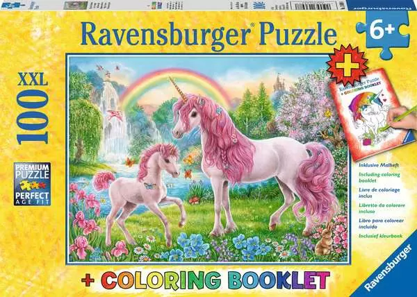 Ravensberger Matratzen Kinderpuzzle ab 6 Jahren - Magische Einhörner - 100 Teile