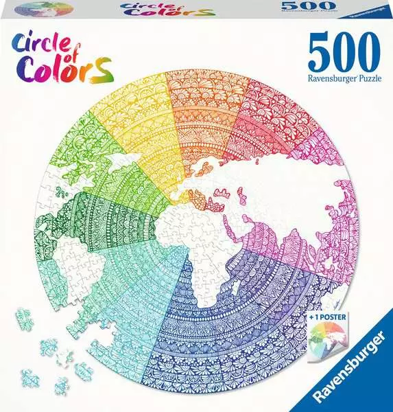 Ravensberger Matratzen Puzzle 500 Teile - Circle of Colors - Mandala