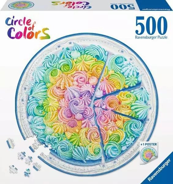 Ravensberger Matratzen Puzzle 500 Teile - Circle of Colors Rainbow Cake