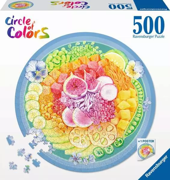 Ravensberger Matratzen Puzzle 500 Teile - Circle of Colors Poke Bowl