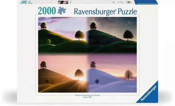 Ravensberger Matratzen Puzzle 2000 Teile - Stimmungsvolle Bäume und Berge