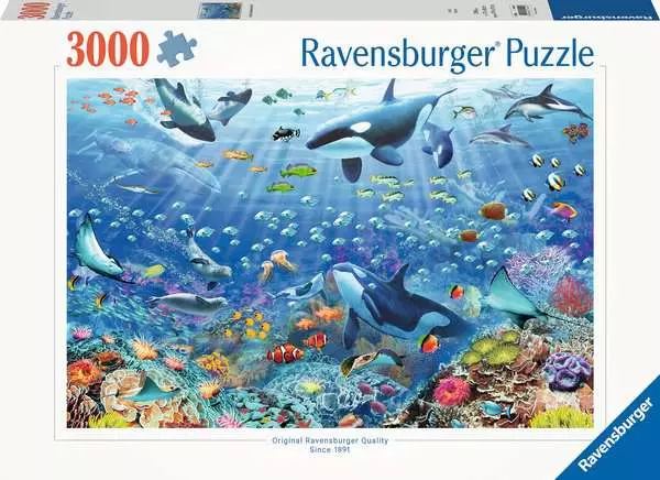 Ravensberger Matratzen Puzzle 3000 Teile - Bunter Unterwasserspaß