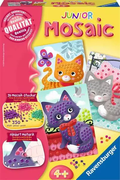 Ravensberger Matratzen Mosaic Junior Cats - Bastelset für Kinder ab 4 Jahren