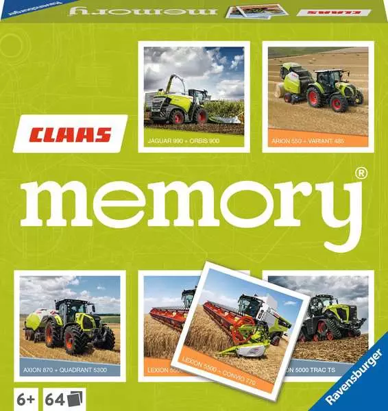 Ravensberger Matratzen memory® CLAAS - Kinderspiel ab 6 Jahren