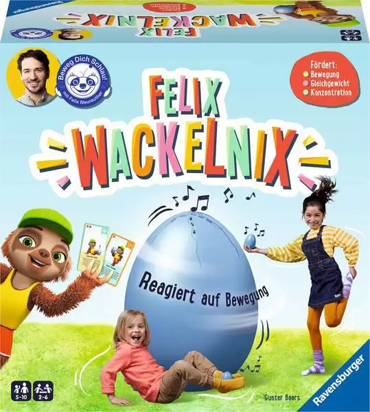 Ravensberger Matratzen Beweg dich schlau! Felix Wackelnix - Kinderspiel ab 5 Jahren