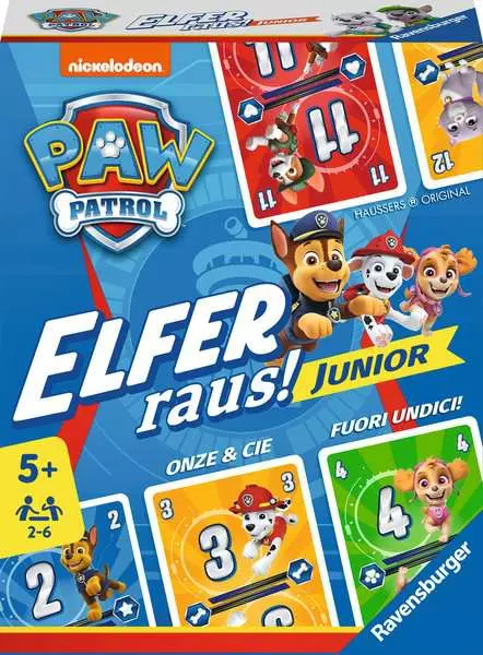 Ravensberger Matratzen Paw Patrol Elfer raus! Junior - Kartenspiel ab 5 Jahren