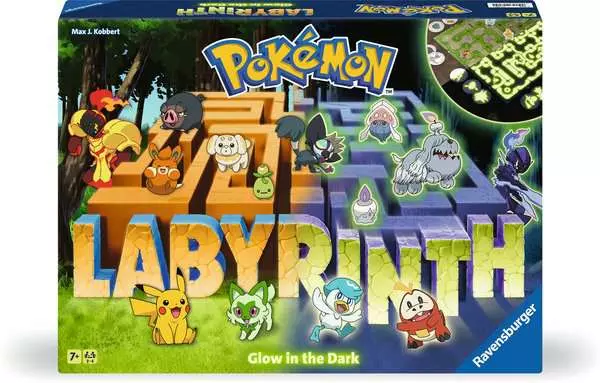 Ravensberger Matratzen Pokémon Labyrinth Glow in the Dark - Spiel ab 7 Jahren