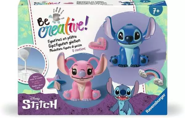 Ravensberger Matratzen Bastelset Gipsgießen Disney Stitch - Bastelset für Kinder ab 7 Jahren