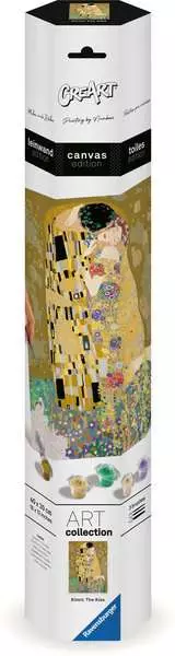 Ravensberger Matratzen CreArt Leinwand ART Collection: Der Kuss (Klimt) - Malen nach Zahlen für Erwachsene