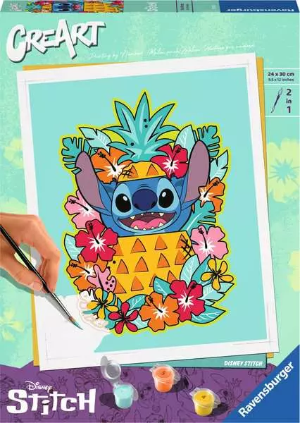 Ravensberger Matratzen CreArt Disney Stitch - Malen nach Zahlen für Erwachsene