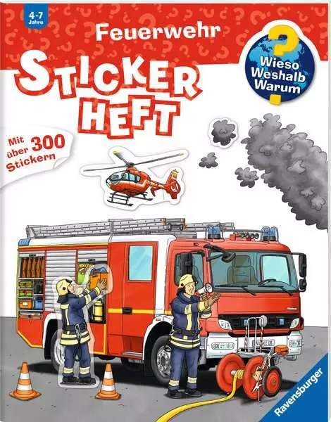 Ravensberger Matratzen Ravensburger Wieso? Weshalb? Warum? Stickerheft: Feuerwehr