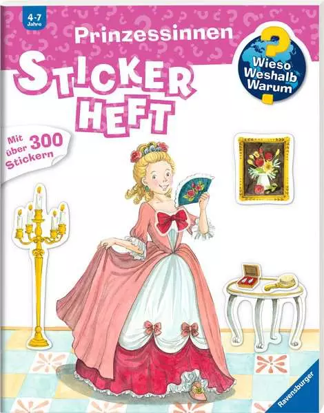 Ravensberger Matratzen Ravensburger Wieso? Weshalb? Warum? Stickerheft: Prinzessinnen