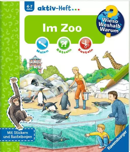 Ravensberger Matratzen Ravensburger Wieso? Weshalb? Warum? aktiv-Heft: Im Zoo